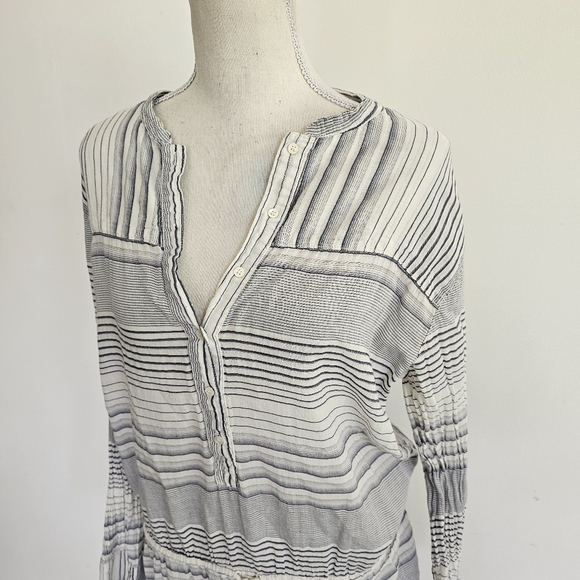 Xirena "Sorento" Striped Drawstring Tunic Dress - Picture 3 of 11